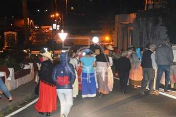 Peregrinación desde San Juan hacia Jinámar. ofrenda, reparto del potaje y festival folclórico (Foto TA y TF)